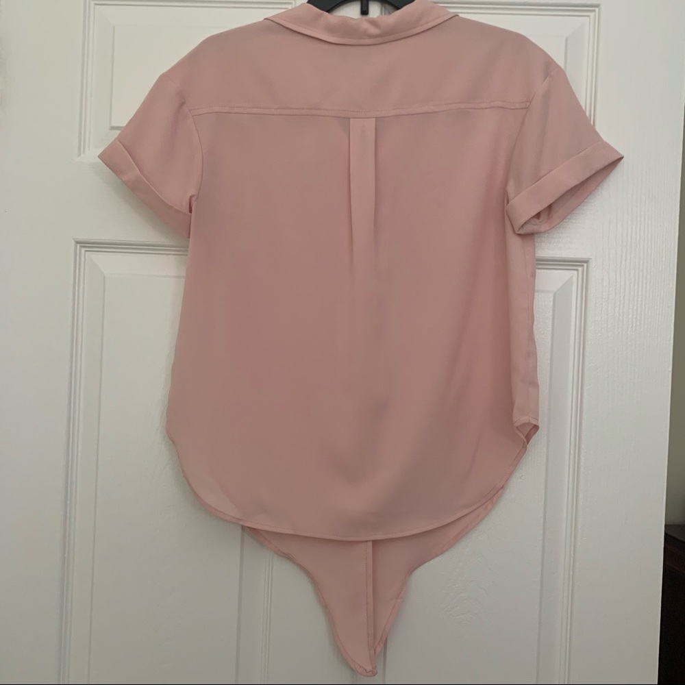 NWT Halston button down tie shirt - Picture 7 of 7
